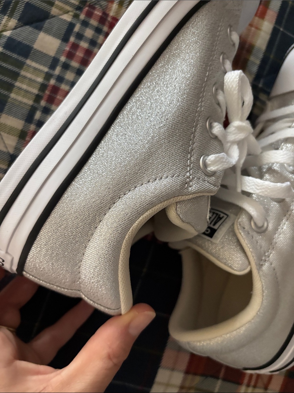 Converse All Star Low Top Sneakers - White and silver - Picture 8 of 10